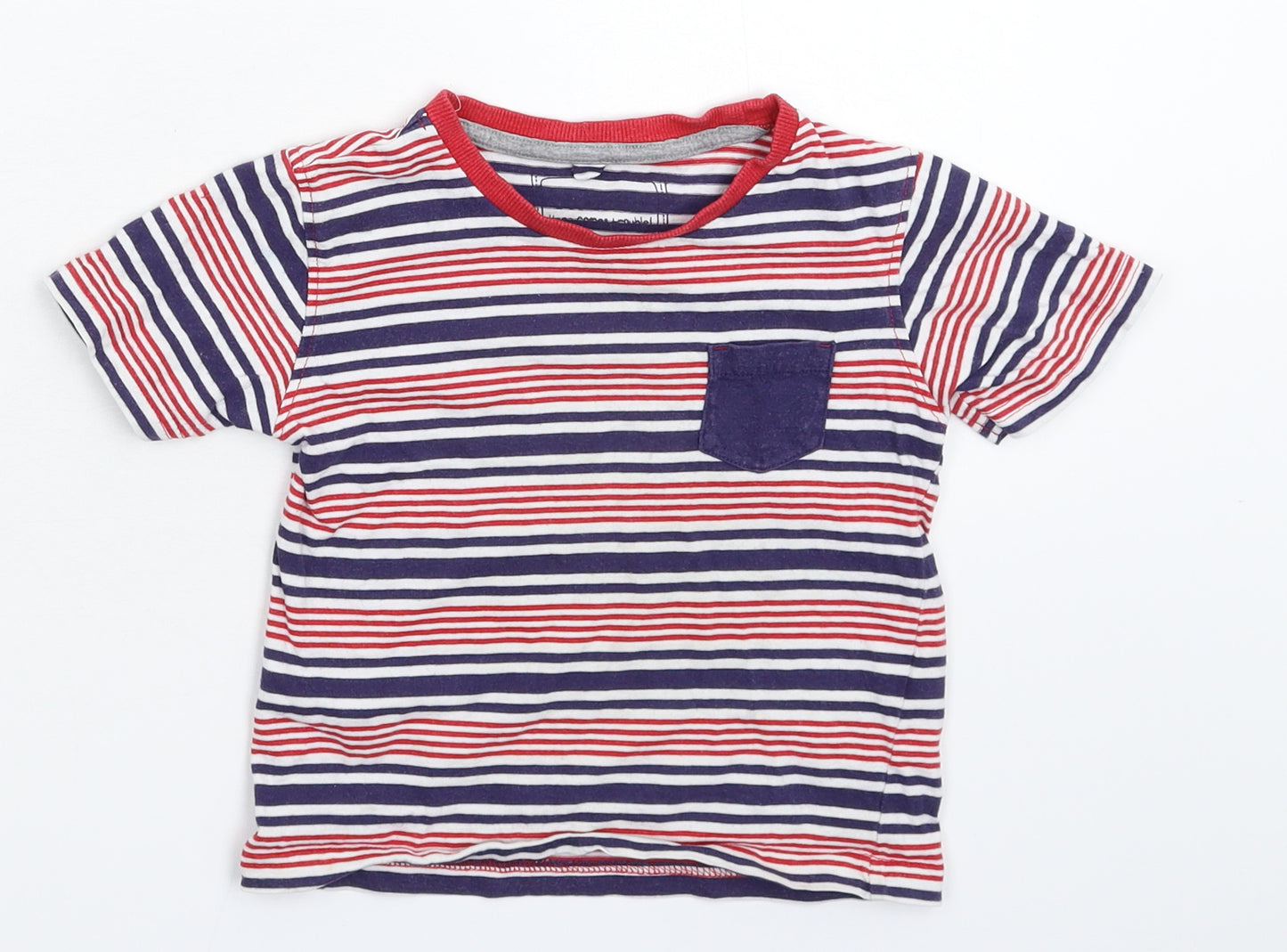 Debenhams Baby Multicoloured Striped  Basic T-Shirt Size 18-24 Months