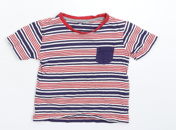 Debenhams Baby Multicoloured Striped  Basic T-Shirt Size 18-24 Months