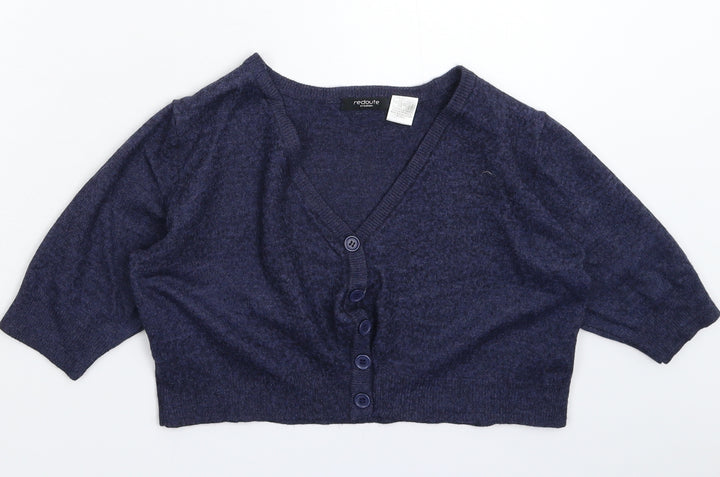 La Redoute Womens Blue Knit Cardigan Jumper Size 16