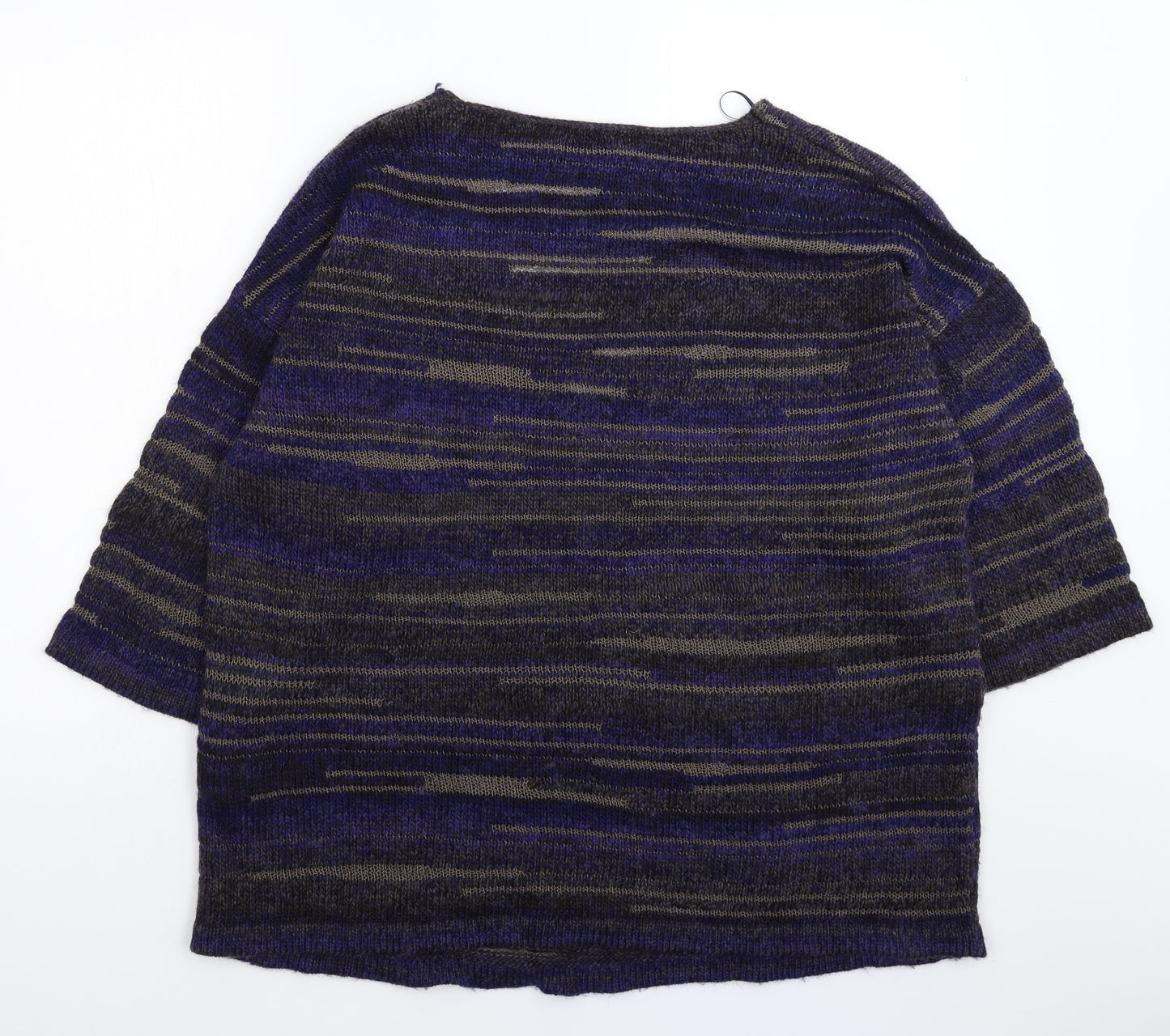 Ulla Popken Womens Multicoloured Striped Knit Pullover Jumper Size L