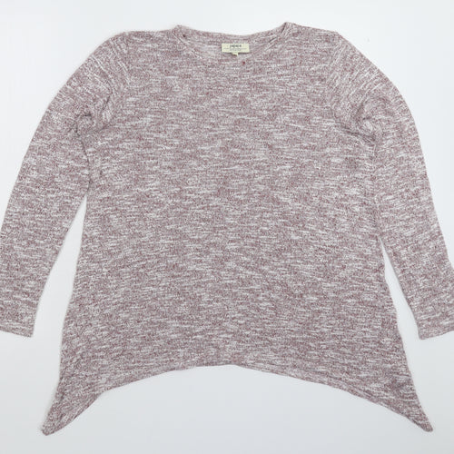 Papaya Womens Grey  Knit Pullover Jumper Size 16