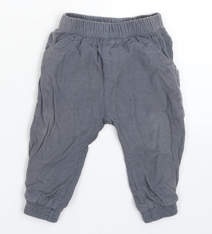 Nutmeg Baby Grey Corduroy Capri Trousers Size 9 Months