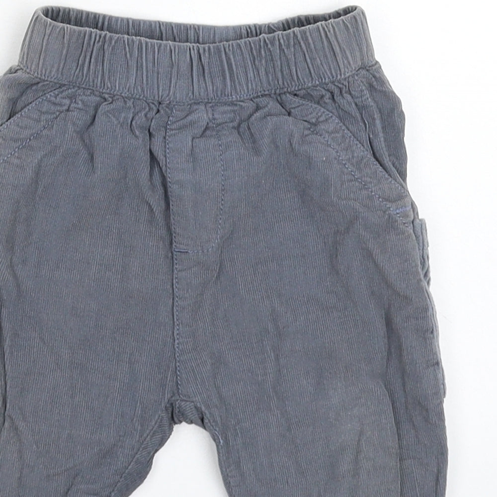 Nutmeg Baby Grey  Corduroy Capri Trousers Size 9 Months