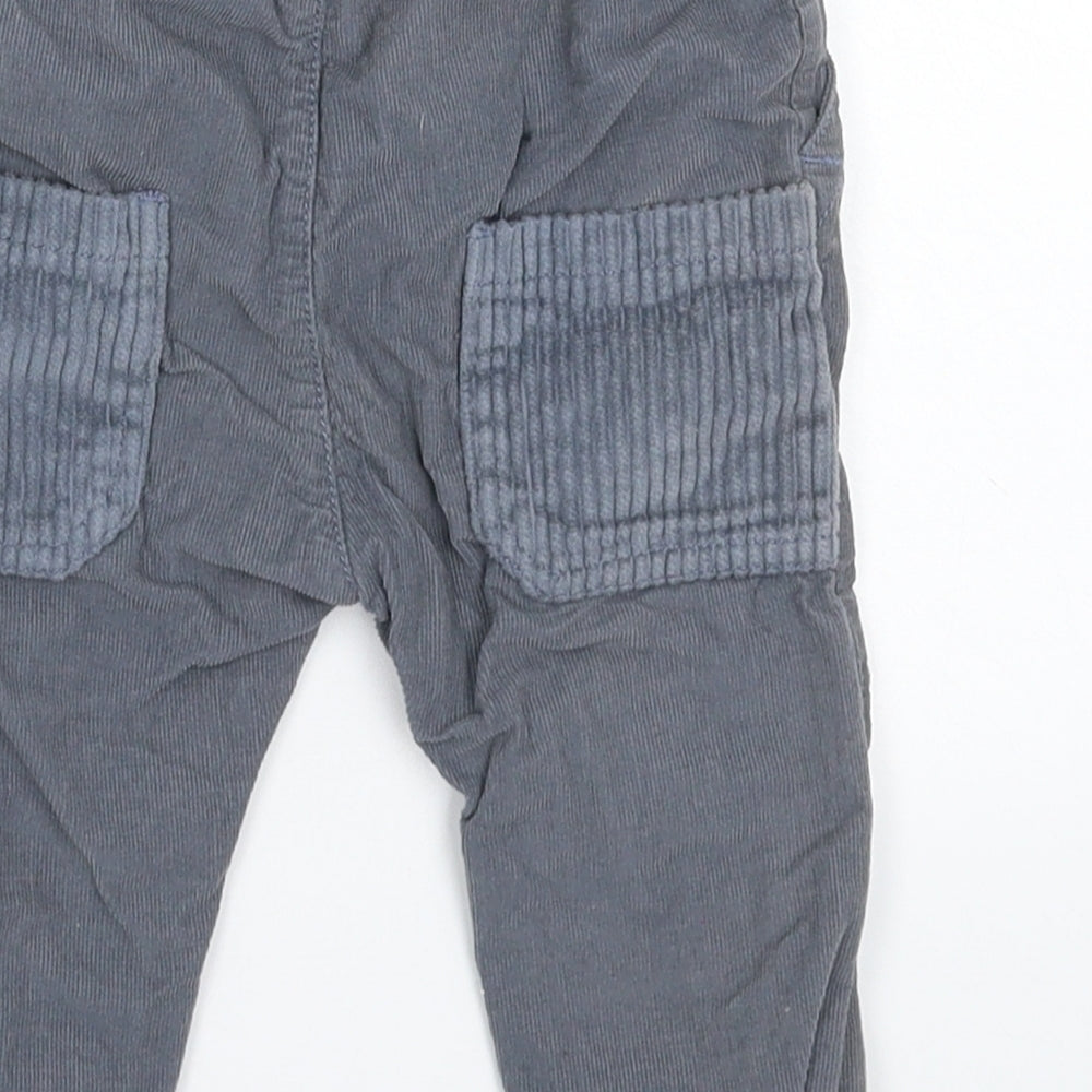 Nutmeg Baby Grey  Corduroy Capri Trousers Size 9 Months