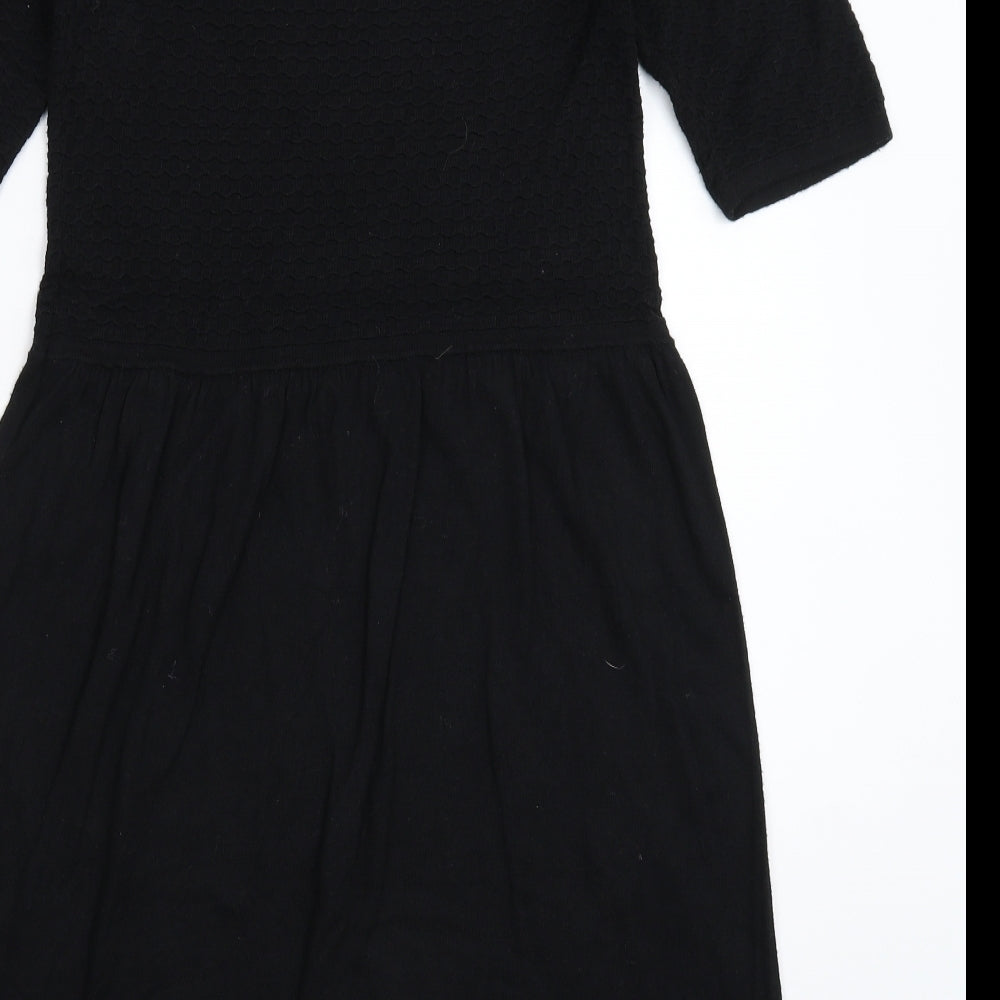 TU Womens Black  Knit Jumper Dress  Size 12