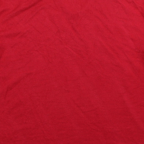 Marks and Spencer Womens Red  Knit Pullover Jumper Size 10