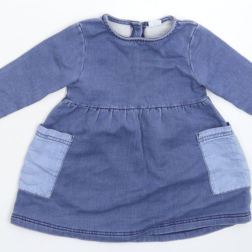 NEXT Girls Blue   Fit & Flare  Size 12-18 Months