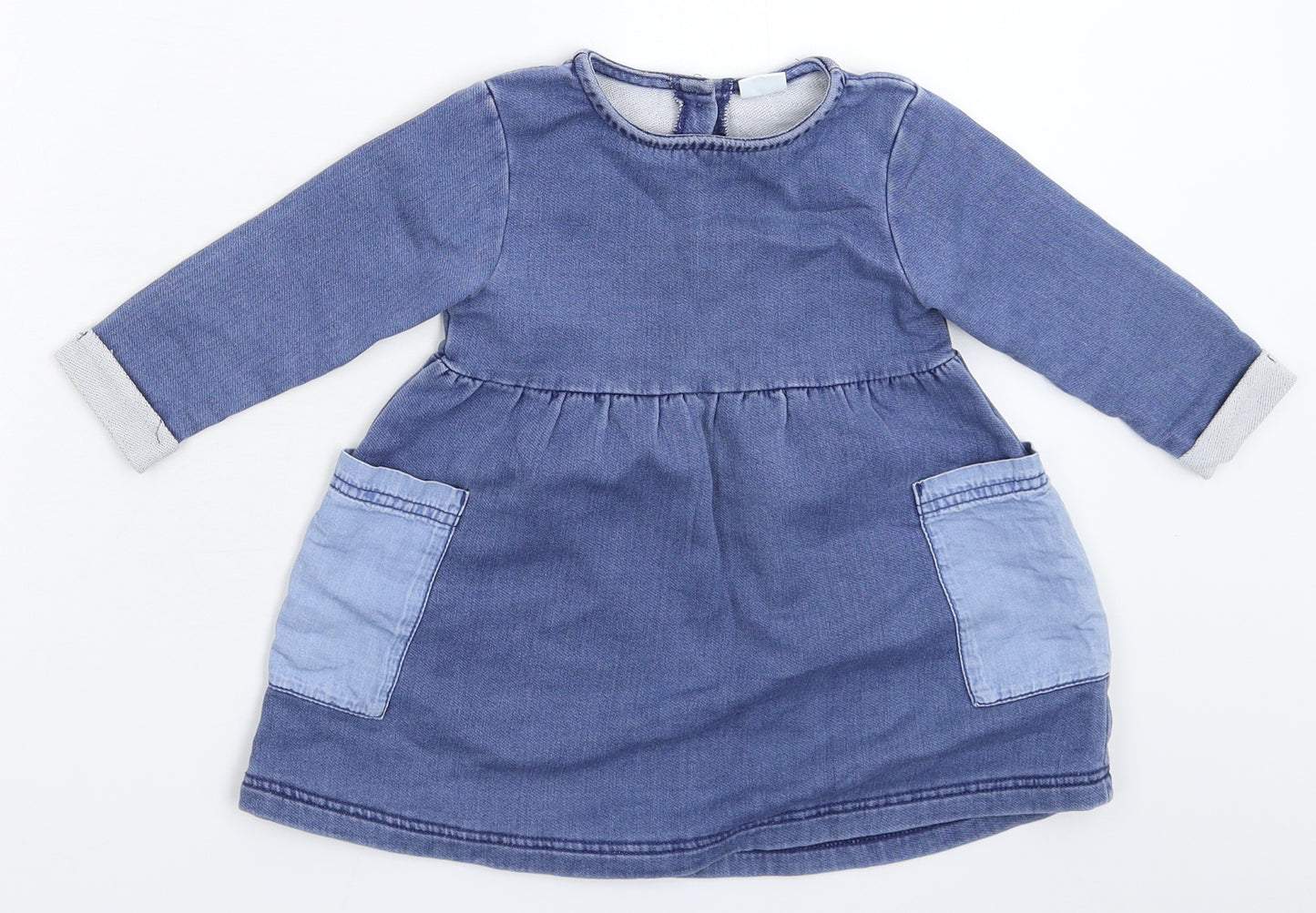 NEXT Girls Blue   Fit & Flare  Size 12-18 Months