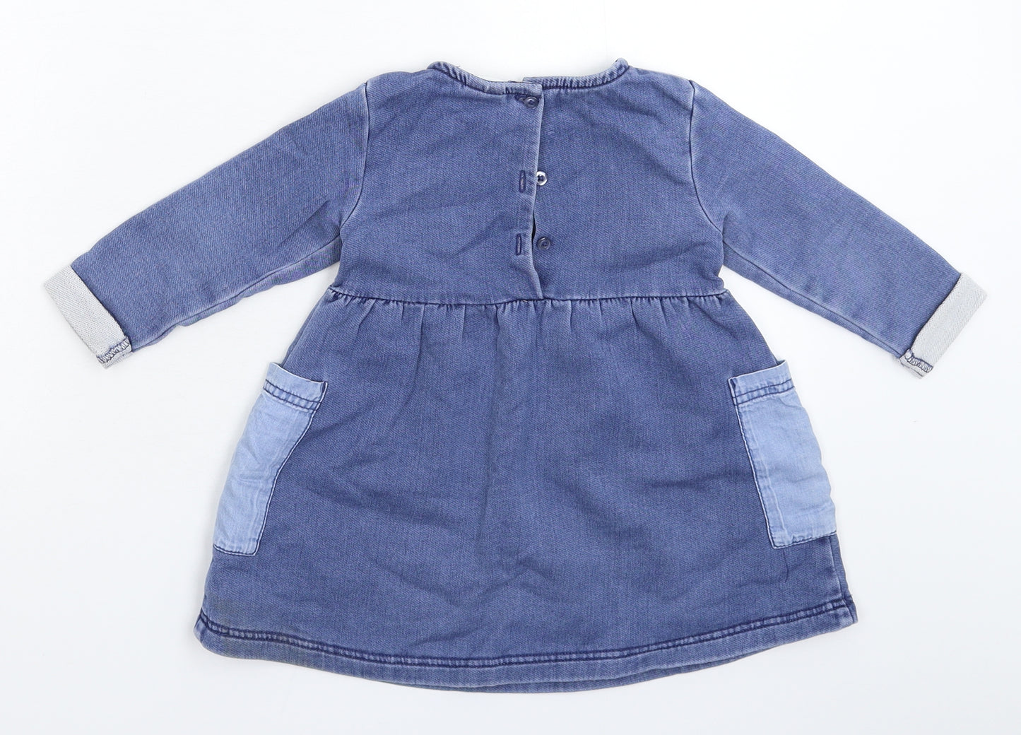 NEXT Girls Blue   Fit & Flare  Size 12-18 Months