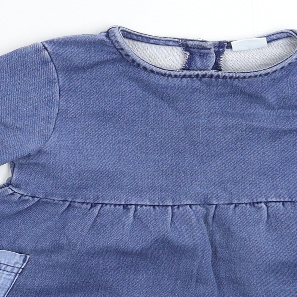 NEXT Girls Blue   Fit & Flare  Size 12-18 Months