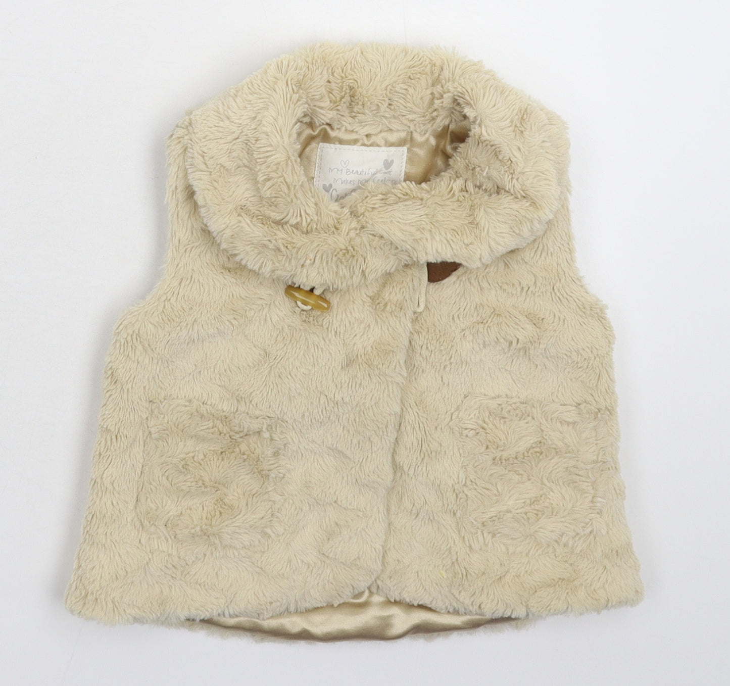 Matalan Baby Beige   Gilet Jacket Size 12-18 Months