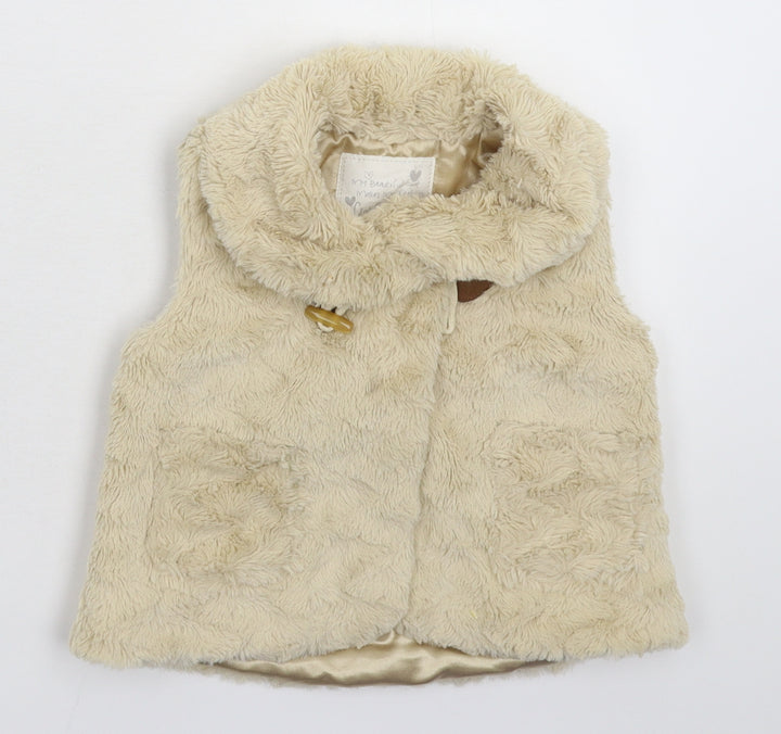 Matalan Baby Beige   Gilet Jacket Size 12-18 Months