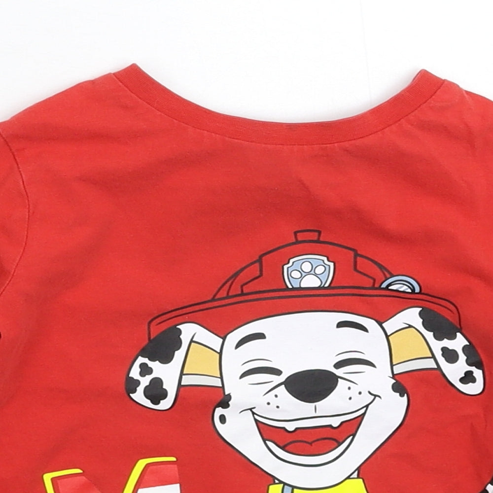 George Boys Red   Basic T-Shirt Size 2-3 Years  - Paw Patrol