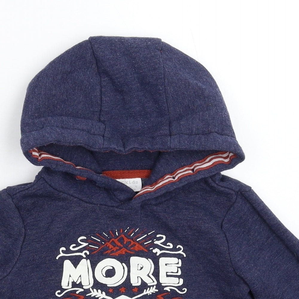 F&F Boys Blue   Pullover Hoodie Size 3-4 Years