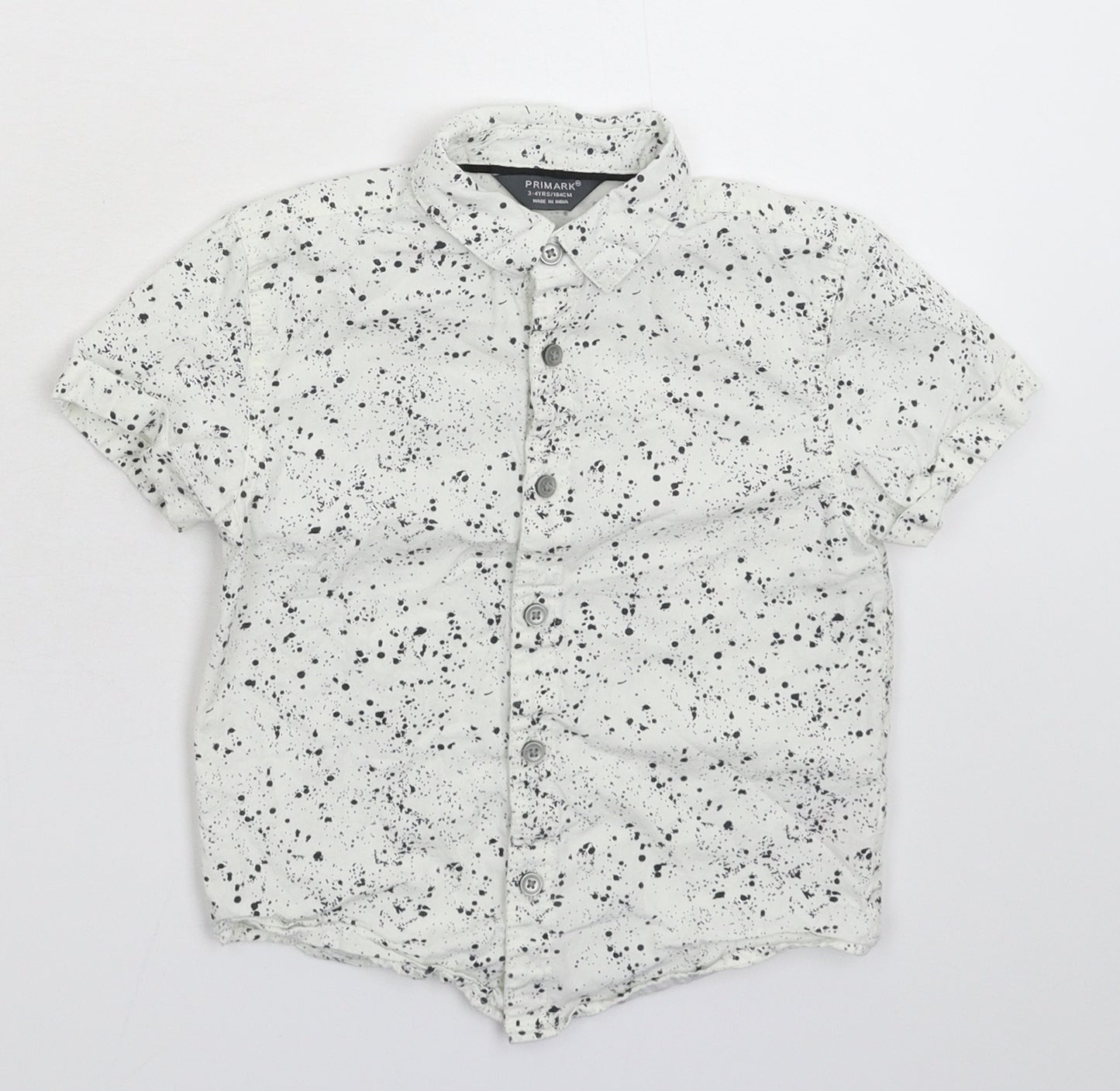 Primark Boys White   Basic Button-Up Size 3-4 Years