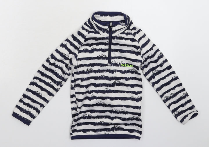 DECATHLON Boys Multicoloured Striped  Jacket  Size 4 Years