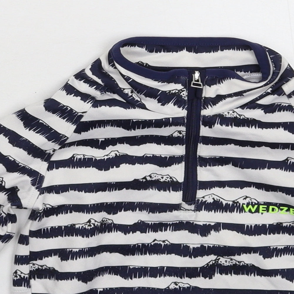 DECATHLON Boys Multicoloured Striped  Jacket  Size 4 Years