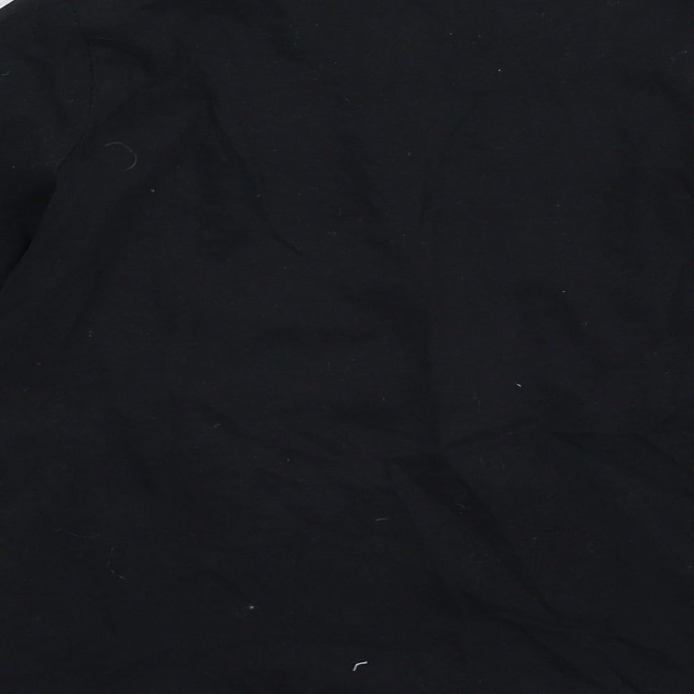 George Girls Black   Basic T-Shirt Size 5-6 Years