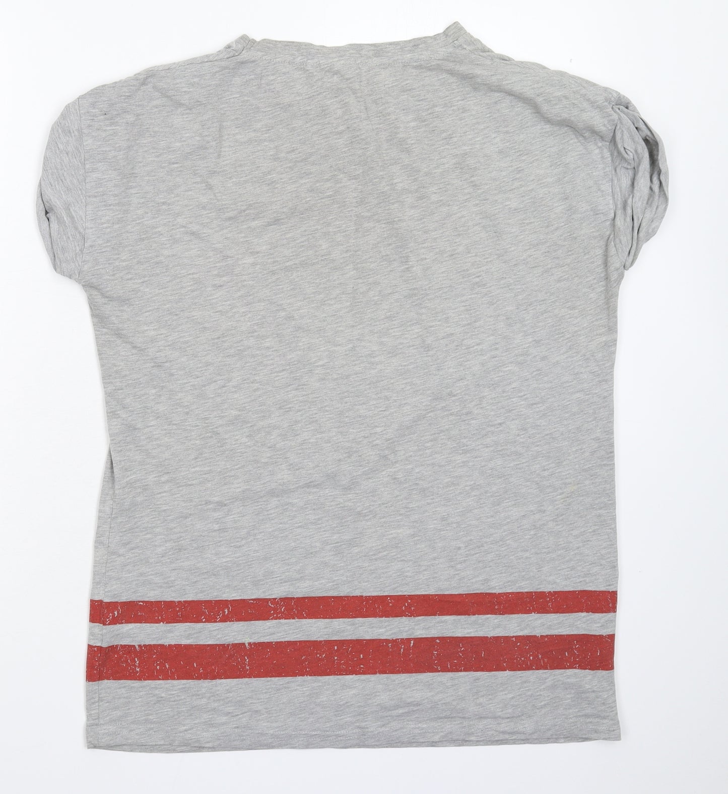Disney Womens Grey   Basic T-Shirt Size 8  - Oversized