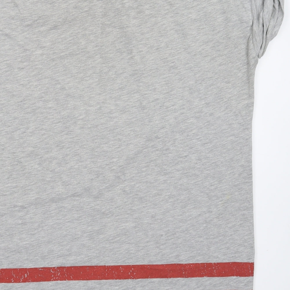 Disney Womens Grey   Basic T-Shirt Size 8  - Oversized