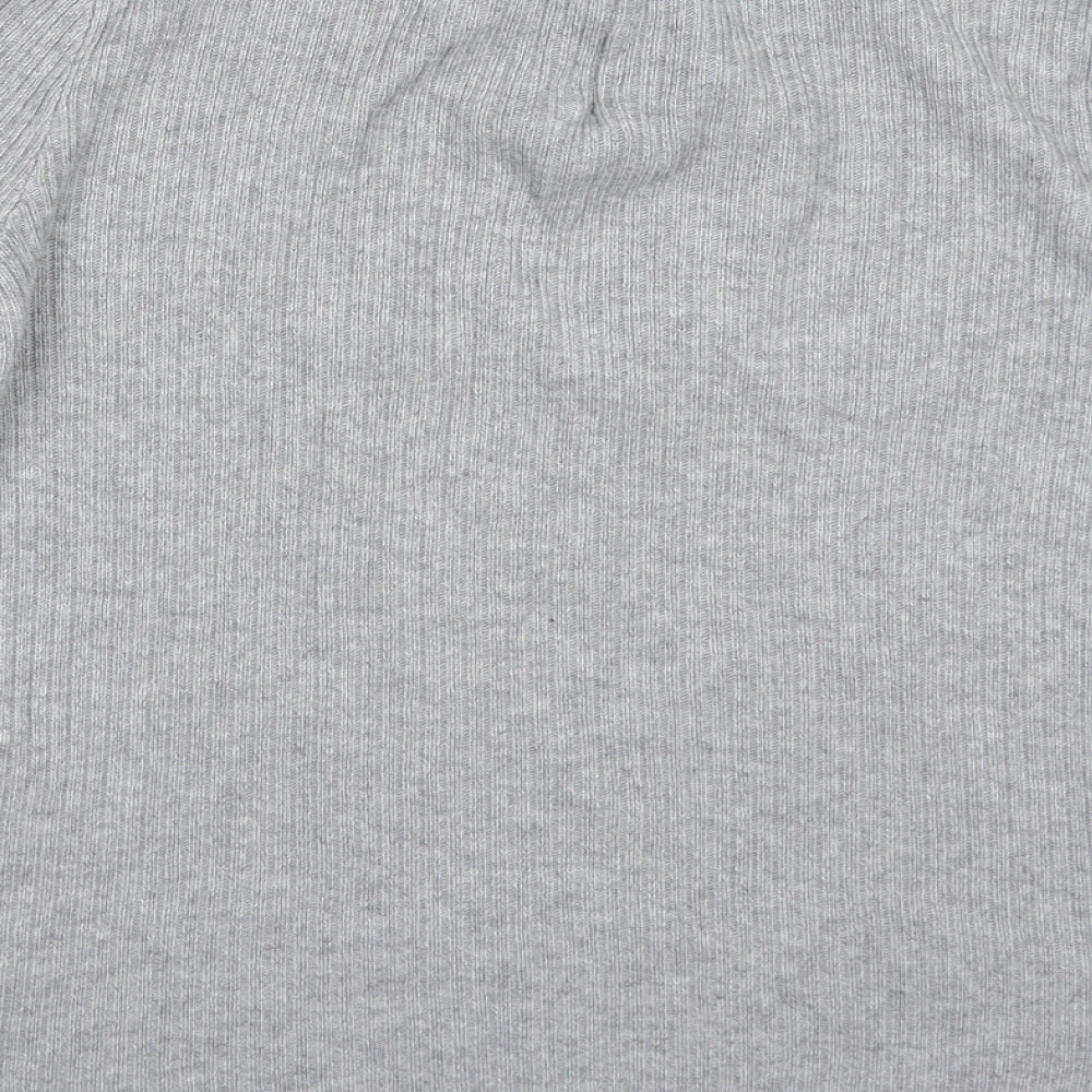 Topshop Womens Grey  Knit Pullover Jumper Size 8