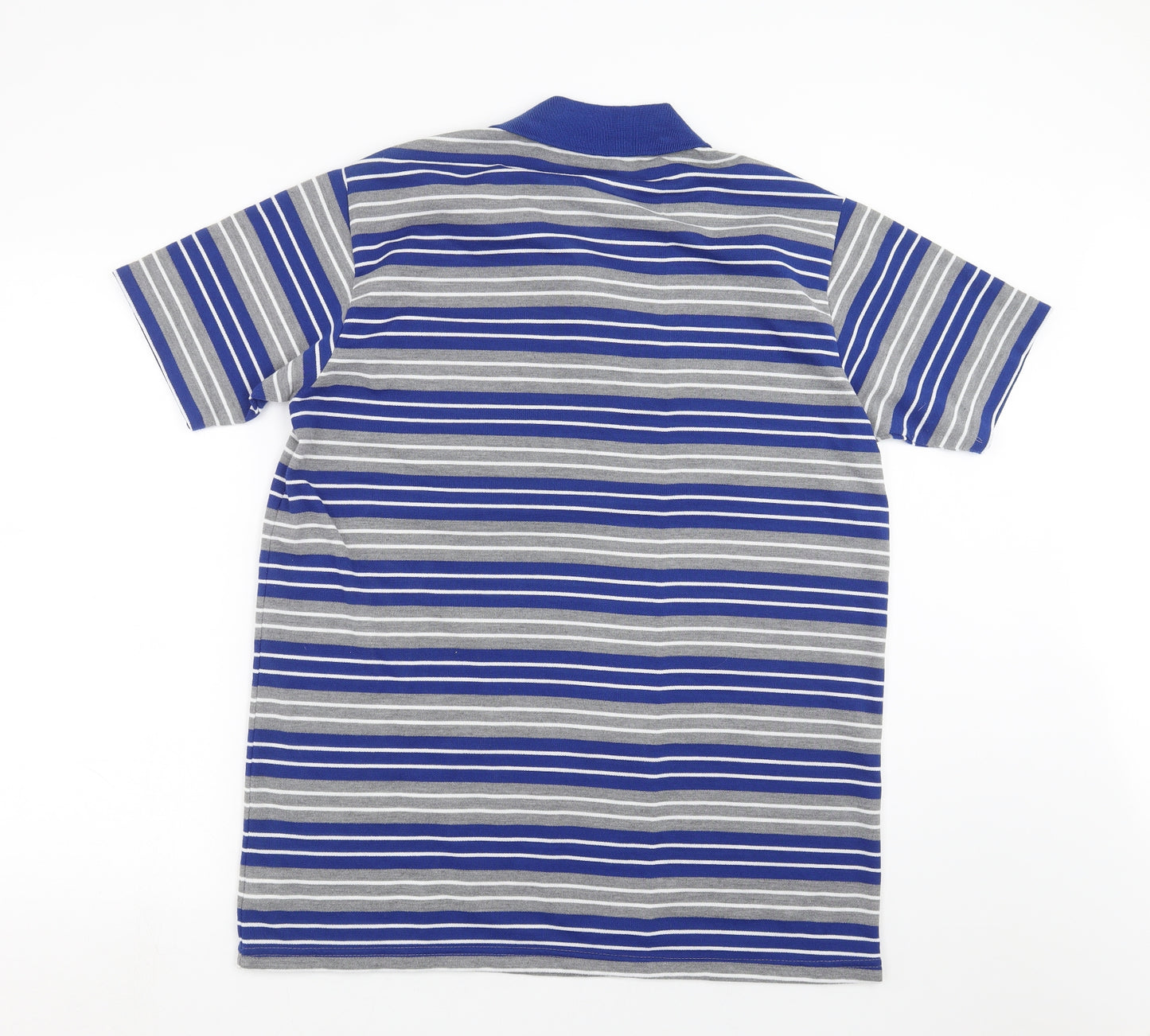 High Street Mens Blue Striped   Polo Size XL