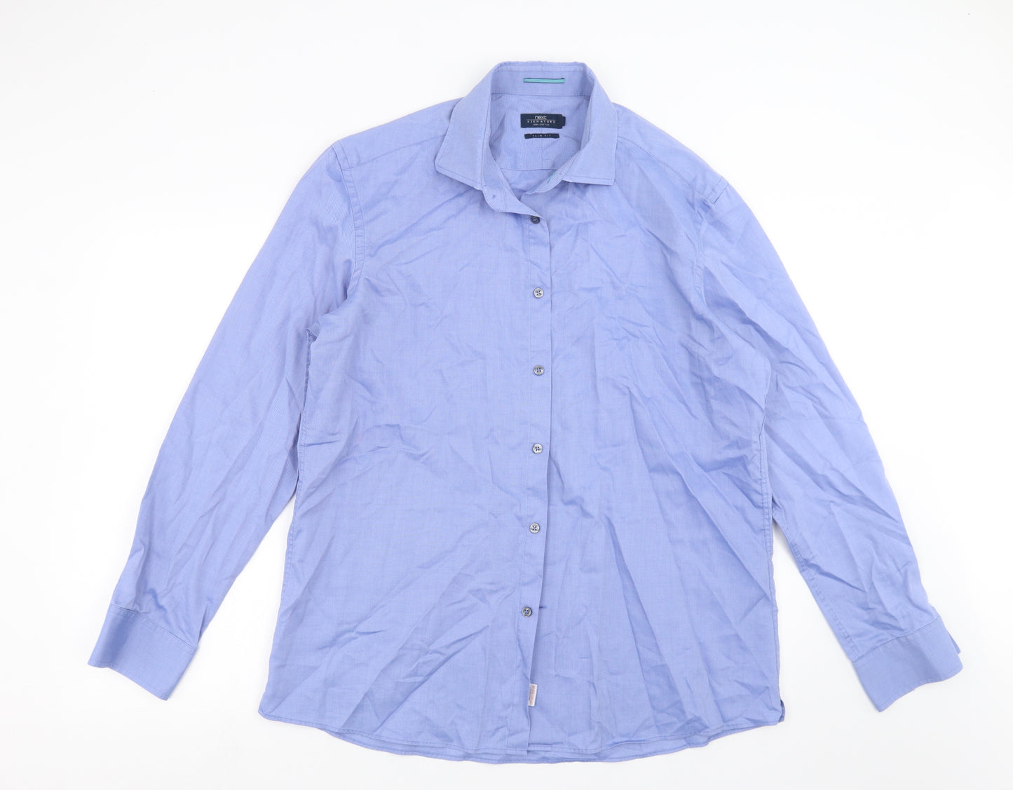 NEXT Mens Blue    Dress Shirt Size 17.5