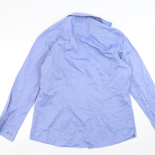 NEXT Mens Blue    Dress Shirt Size 17.5