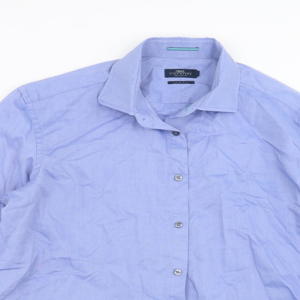 NEXT Mens Blue    Dress Shirt Size 17.5