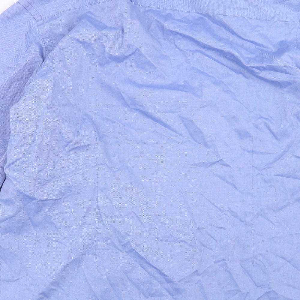 NEXT Mens Blue    Dress Shirt Size 17.5