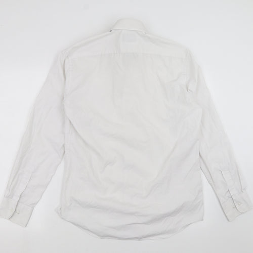 Marks and Spencer Mens White    Dress Shirt Size 15.5  - Tailored fit