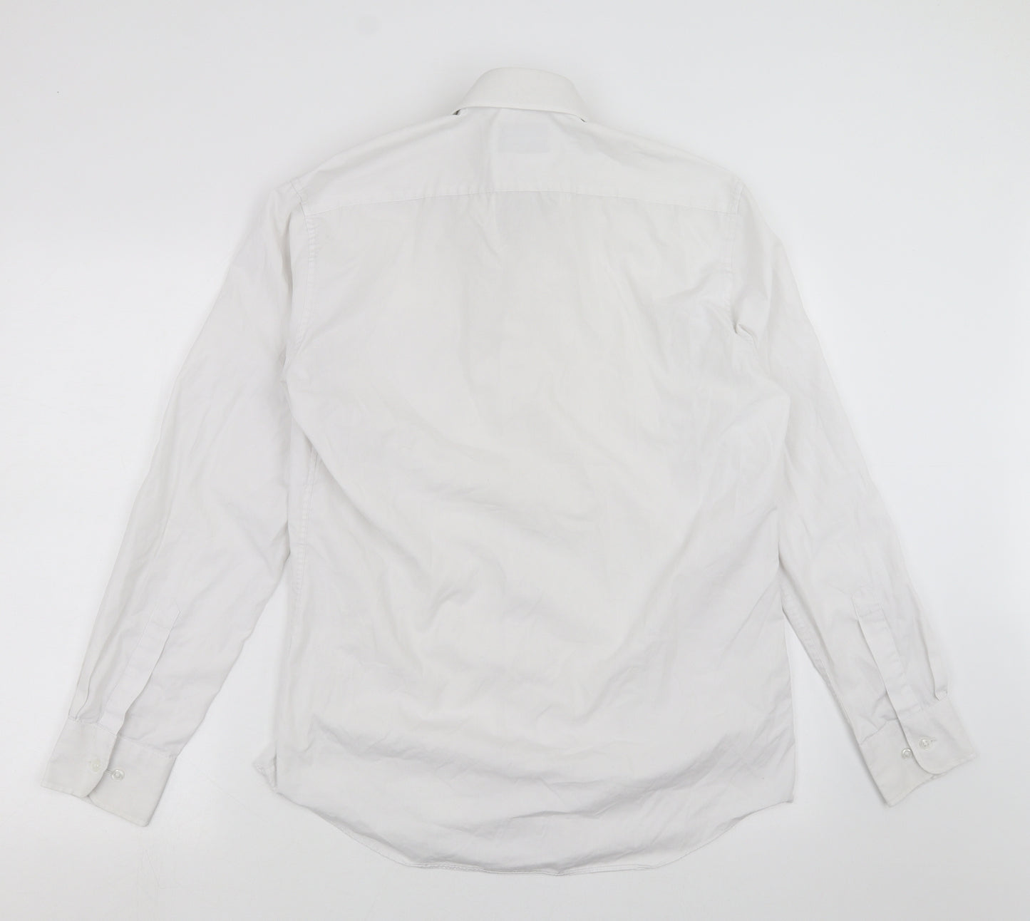 Marks and Spencer Mens White    Dress Shirt Size 15.5  - Tailored fit