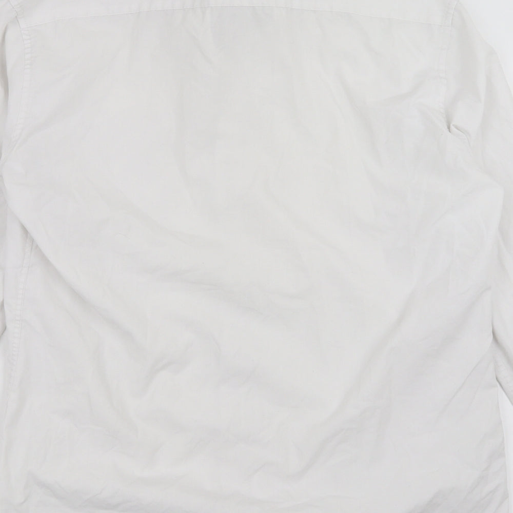 Marks and Spencer Mens White    Dress Shirt Size 15.5  - Tailored fit