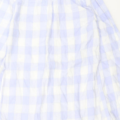 F&F Womens Purple Check  Top Nightshirt Size 6