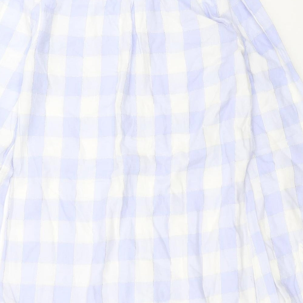 F&F Womens Purple Check  Top Nightshirt Size 6