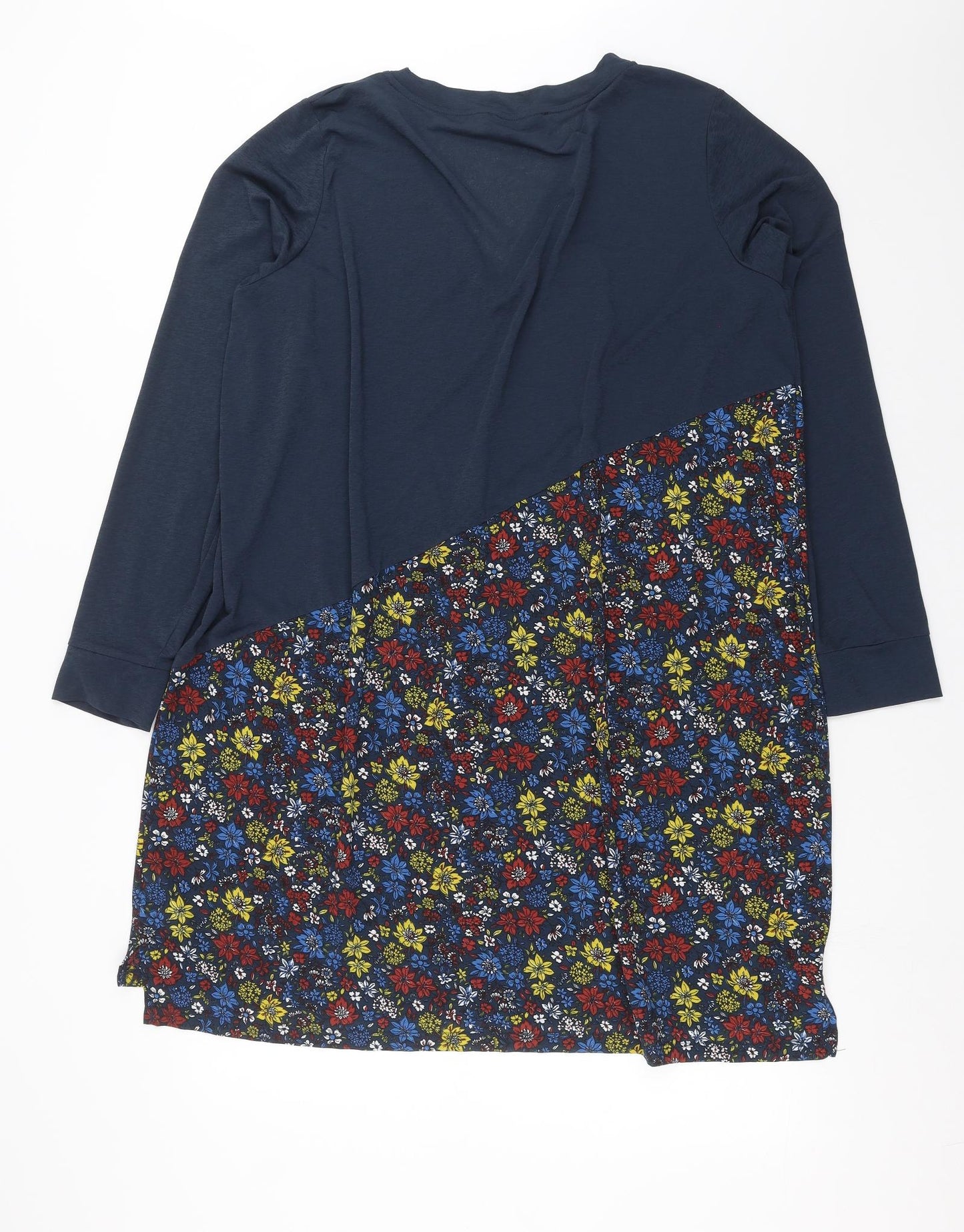 NEXT Womens Blue Floral  T-Shirt Dress  Size 22