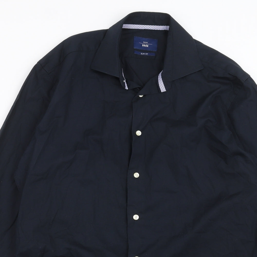 MOSS  Mens Blue    Dress Shirt Size 16