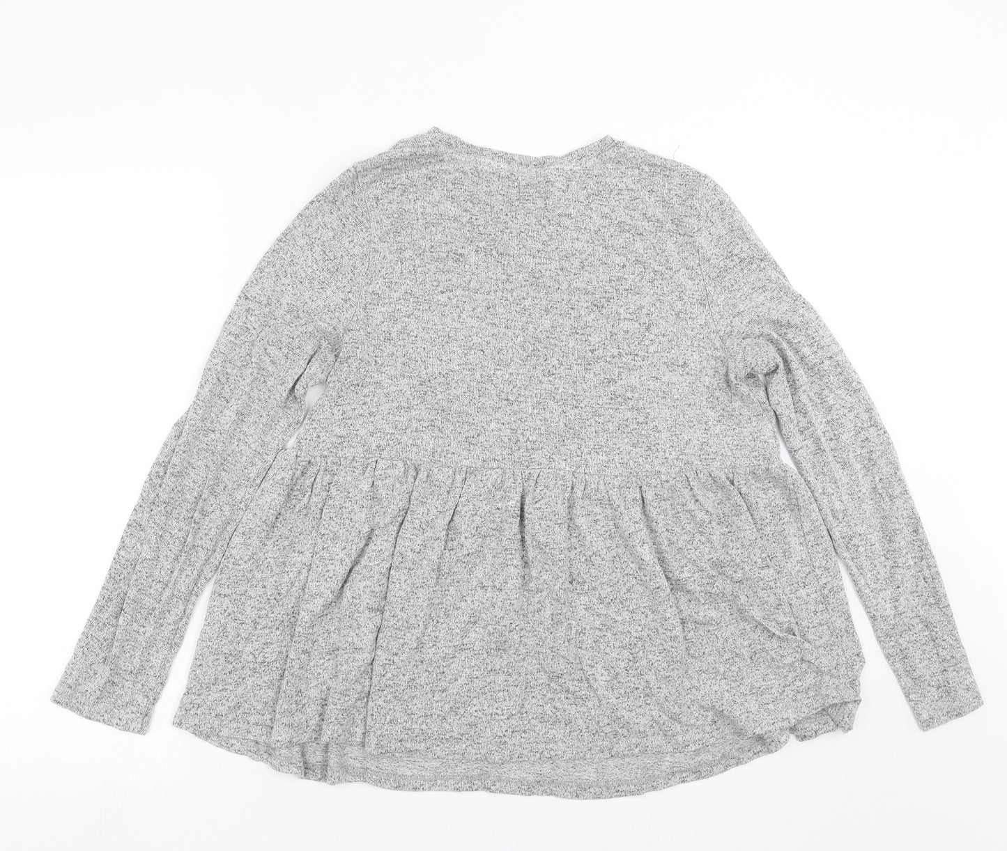 F&F Womens Grey  Knit Pullover Jumper Size 12