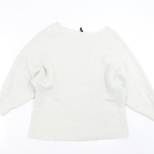 Divided by H&M Womens Ivory  Knit Pullover Jumper Size L