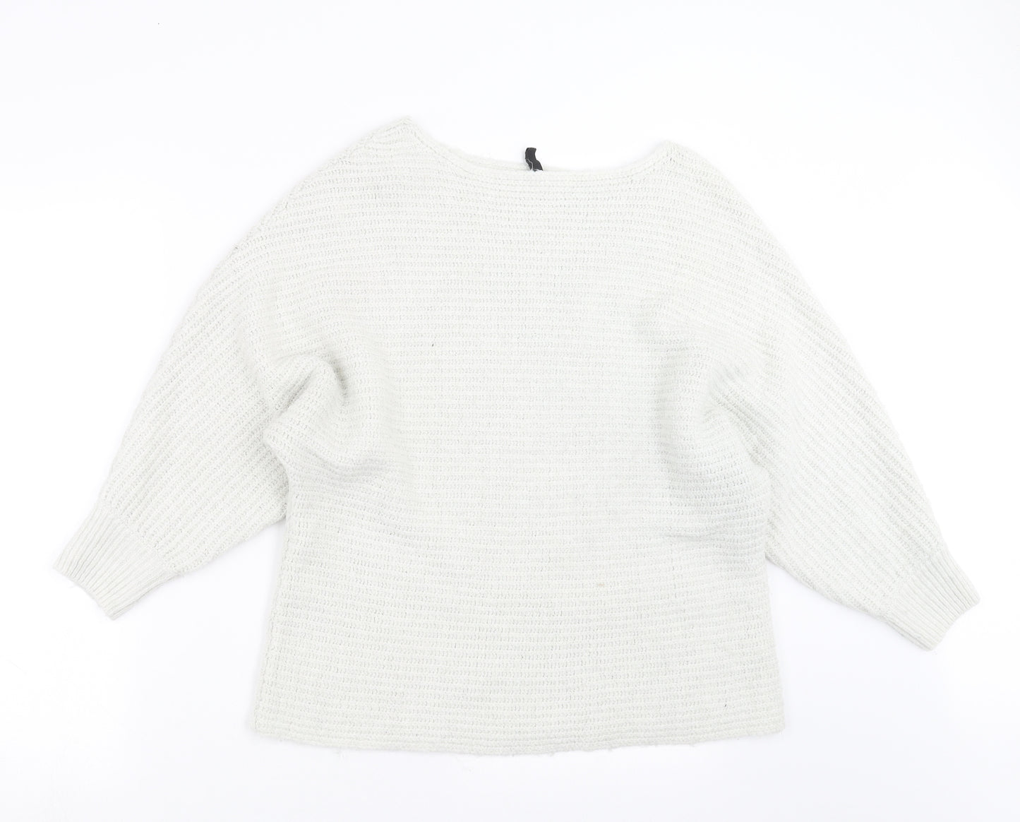 Divided by H&M Womens Ivory  Knit Pullover Jumper Size L