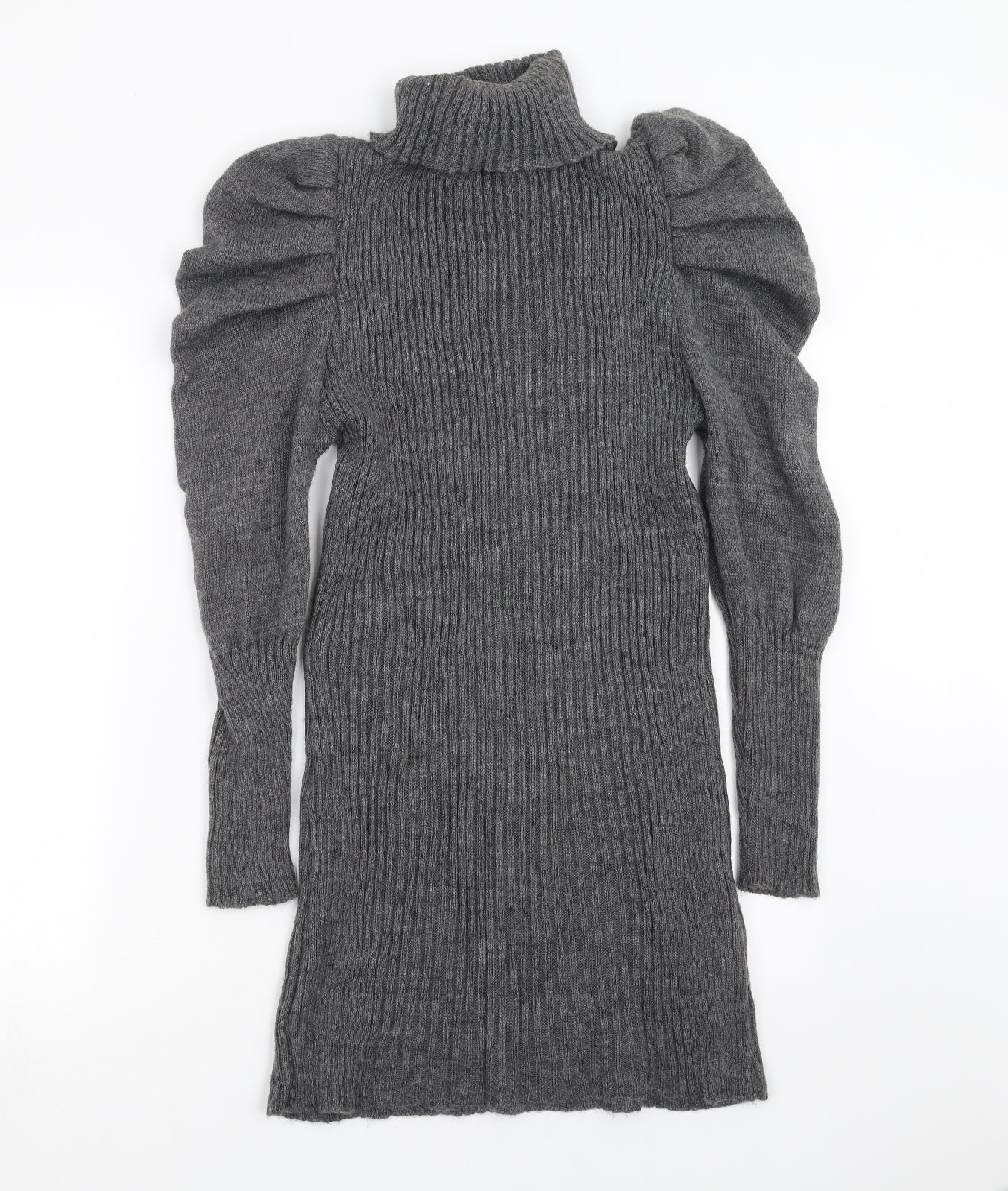 Apricot Womens Grey  Knit Jumper Dress  Size M
