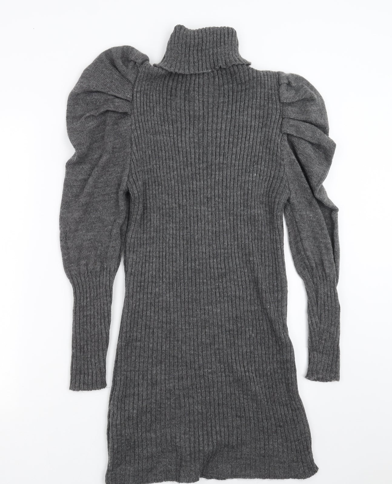 Apricot Womens Grey  Knit Jumper Dress  Size M