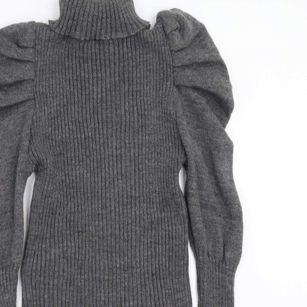 Apricot Womens Grey  Knit Jumper Dress  Size M