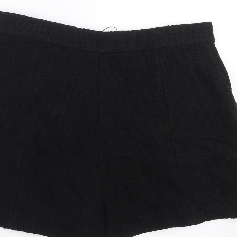 Zara Womens Black   Hot Pants Shorts Size 2XL
