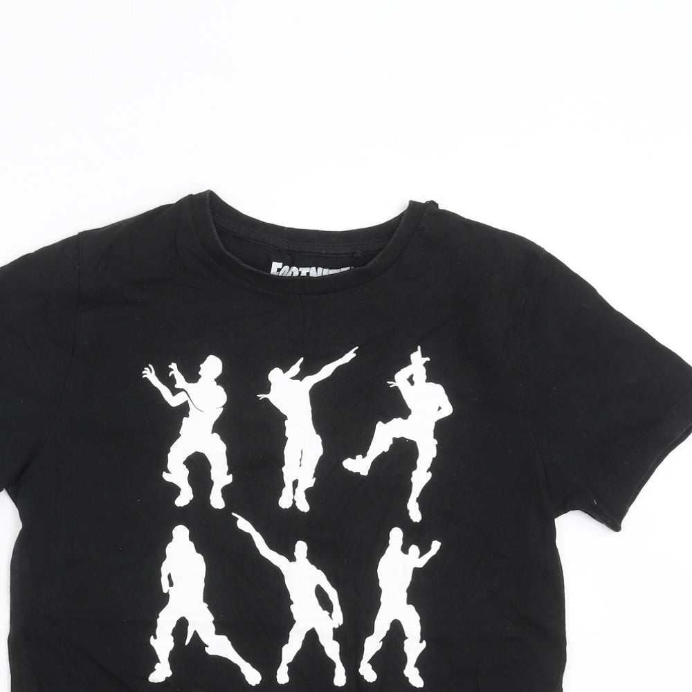 fortnite Boys Black   Basic T-Shirt Size 10 Years  - Fortnite