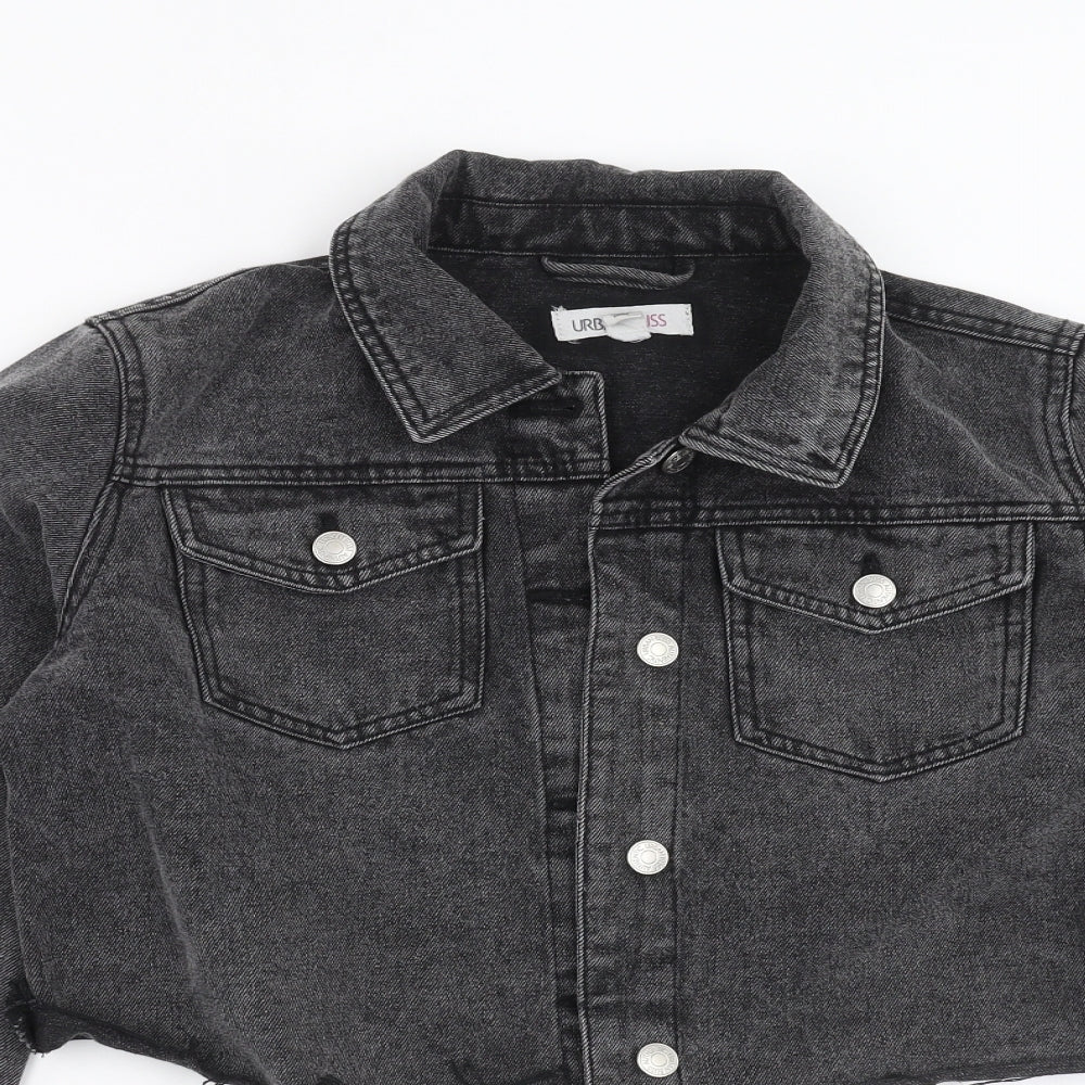 URBAN BLISS Womens Grey  Denim Jacket  Size 12