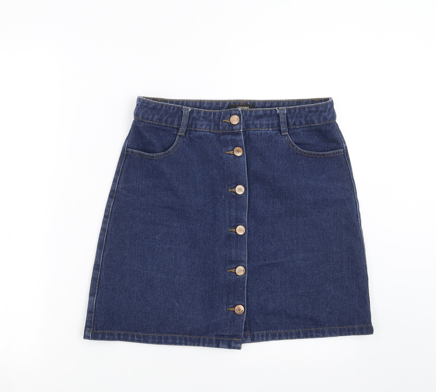 Matalan Womens Blue  Denim A-Line Skirt Size 10