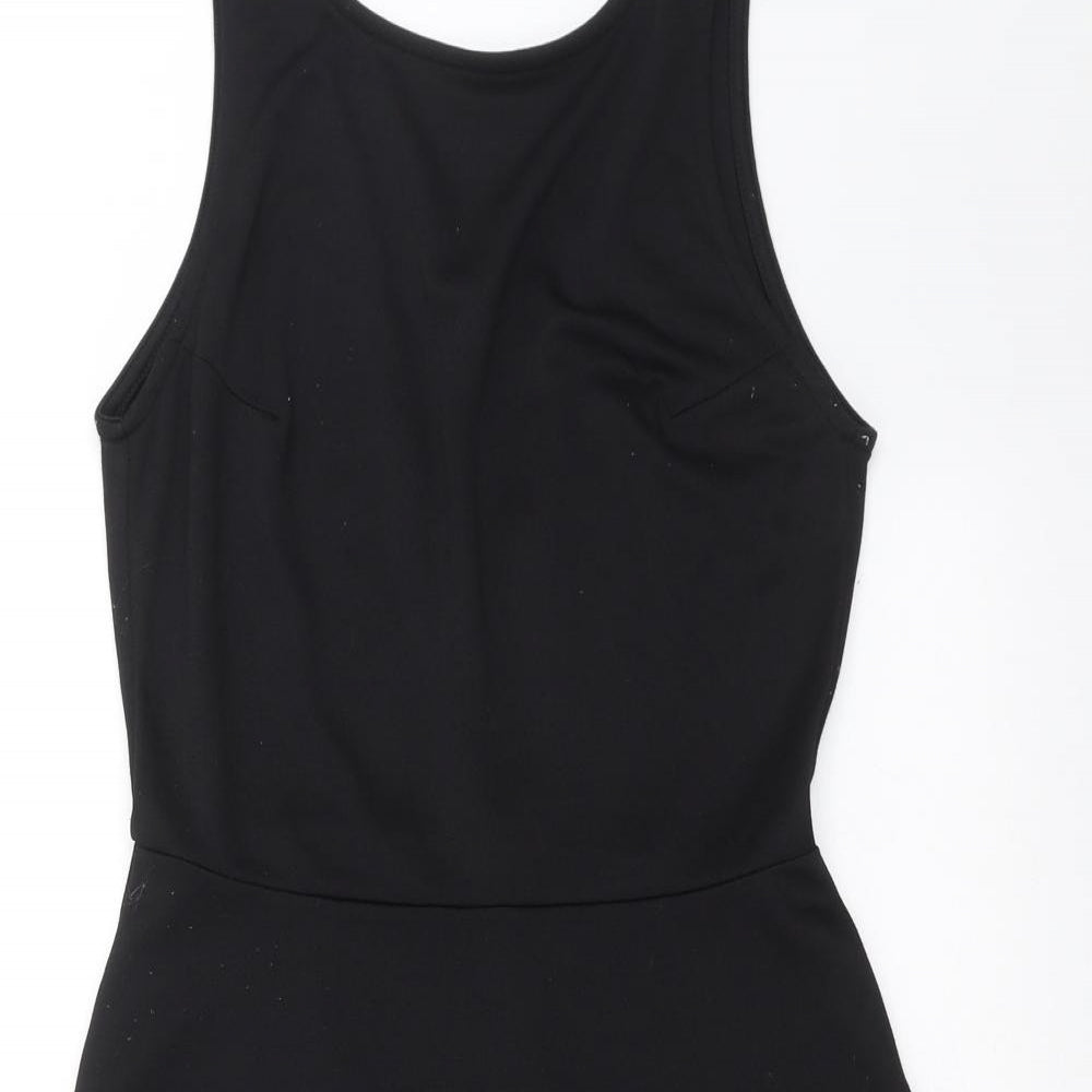 Divided by H&M Womens Black   Skater Dress  Size 10