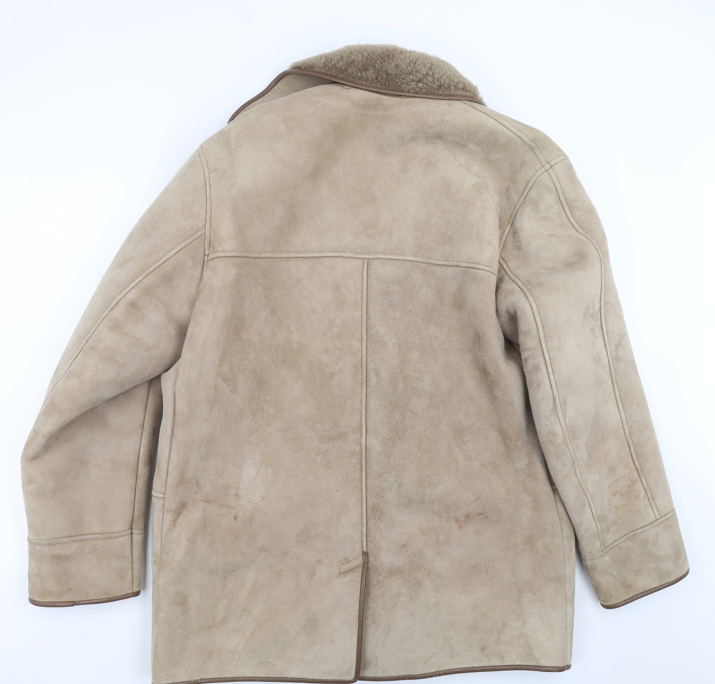 nurseys Mens Brown   Jacket Coat Size L  - sheepskin
