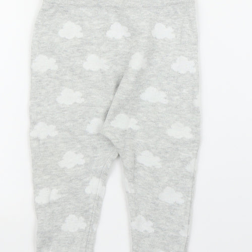 Matalan Baby Grey Solid  Chemise Pyjama Set Size 6-9 Months